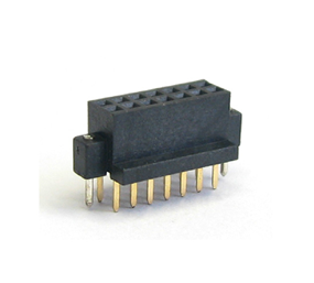 1.27Female Header， Dual Rows， SMT， U type， Metal Cap